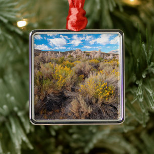 Blumen   Blühende Sagebrush Kalifornien Ornament Aus Metall