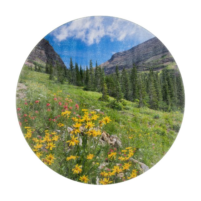 Blumen | Blume Montana Schneidebrett (Vorderseite)