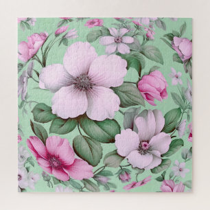 Blumen Blumen Pastellfarbe Garten Naturliebhaber Puzzle