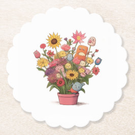 Blumen, Blumenstrauß, Blumentopf Untersetzer