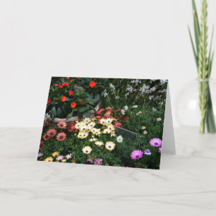 Blumen-Blumenstrauß Dankeskarte