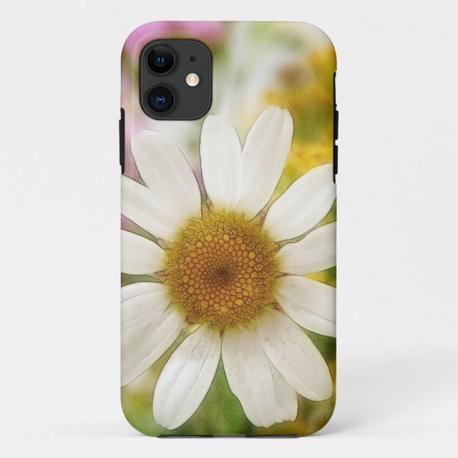 Blumen-Blumenstrauß - weißes Gänseblümchen Case-Mate iPhone Hülle (Rückseite)