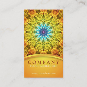 Blumen-BlumenstraußMandala Visitenkarte