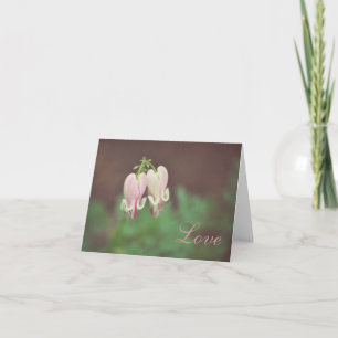 Blumen-Bluten Herz Karte