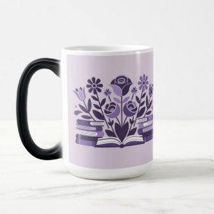 Blumen Bücher Bücherliebhaber Morphing Tasse