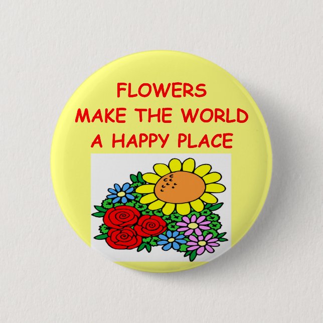 Blumen Button (Vorderseite)