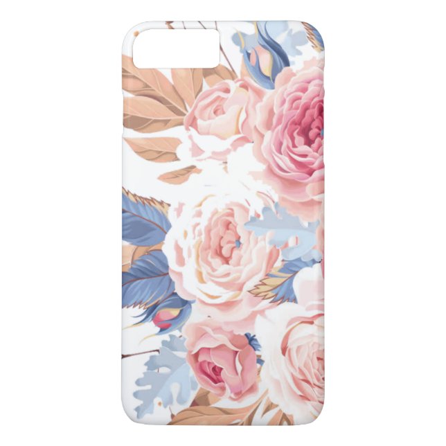 Blumen- Case-Mate iPhone Hülle (Rückseite)