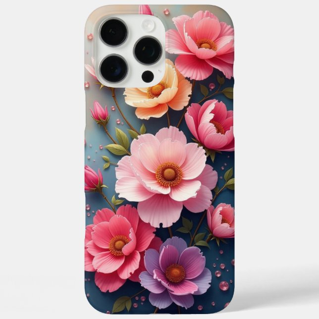 Blumen Case-Mate iPhone Hülle (Rückseite)