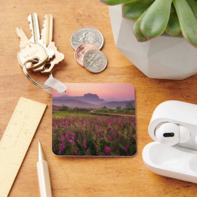 Blumen | Chiang Dao, Chiang Mai, Thailand Schlüsselanhänger (Schreibtisch)