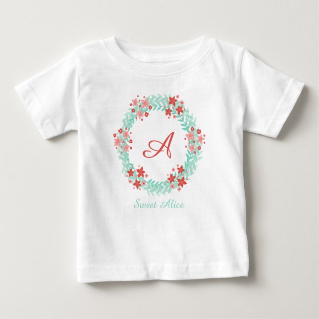 Blumen Chor- wreath design Baby T-shirt (Vorderseite)
