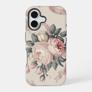 Blumen Coquette Muster iPhone 16 Hülle