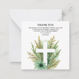 Blumen Cross Vielen Dank Mitteilungskarte
