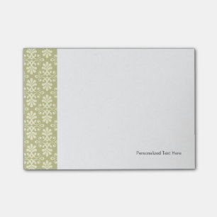 Blumen-Damask-Tapete Post-it Klebezettel