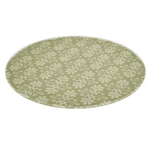 Blumen-Damask-Tapete Schneidebrett
