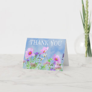 Blumen-Dankeschön Weiße Daisy-Blume Schwarze Notiz Dankeskarte