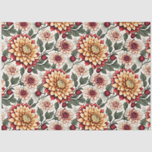 Blumen-Dekor im eleganten, rustikalen Vintage-Stil Seidenpapier