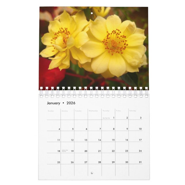Blumen dem Kalender in der Blüten-2012 (Jan 2026)