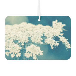 Blumen der Queen-Anne-Lace in Türkis Autolufterfrischer