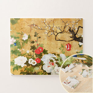 Blumen der vier Jahreszeiten, Saito Ippo, Asiatisc Puzzle