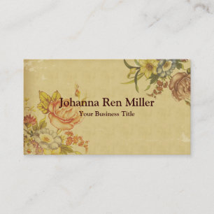 Blumen des Frühlinges - Imitat-Vintage Art Visitenkarte