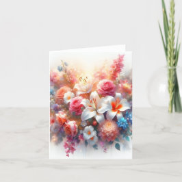 Blumen des Herzens, Liebesmurmeln, Karte für alle