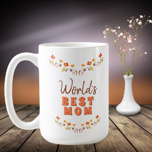 Blumen des Weltbesten Mutters Blumen Muttertag Kaffeetasse