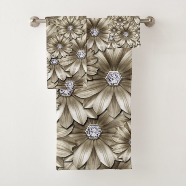 Blumen Diamonds Badetuch Set (Insitu)