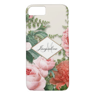 Blumen die Imitat-Rosen-GoldVintagen Rosen erröten Case-Mate iPhone Hülle