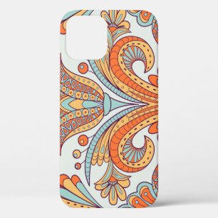 Blumen-Doodle-Damaskus, volkstümliches nahtloses M Case-Mate iPhone Hülle
