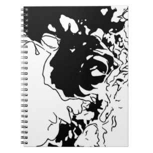 Blumen-Doodle Notizblock