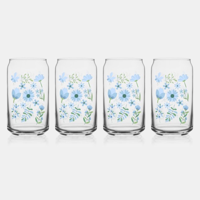 Blumen Dosenglas (Vorderseite)
