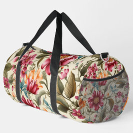 Blumen-Duffeltasche mit leuchtendem Rosa Duffle Bag