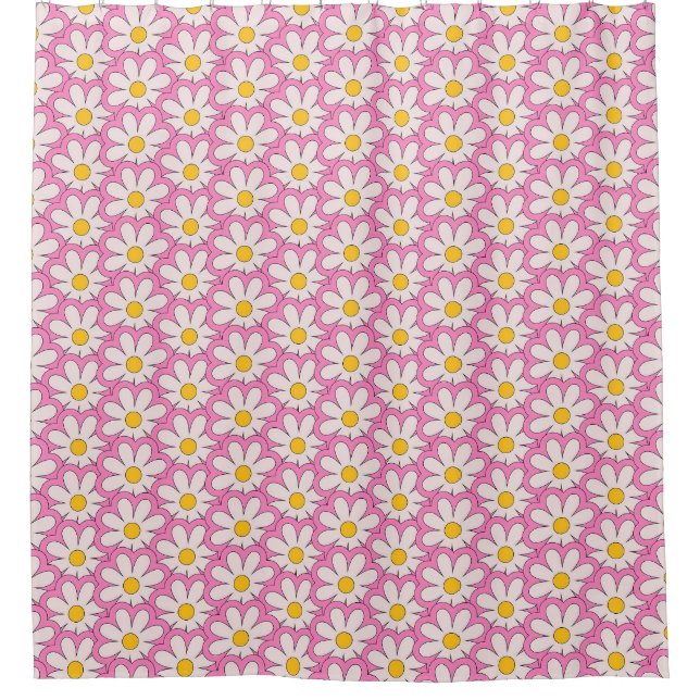 Blumen Duschvorhang (Vorderseite)