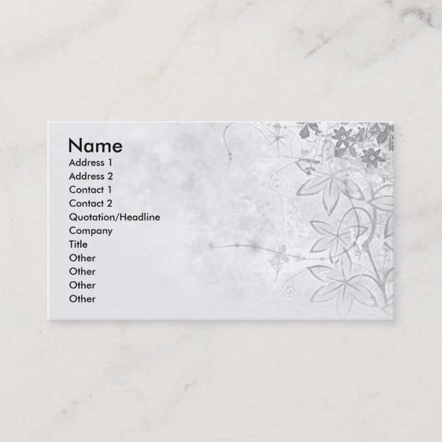 Blumen--Ecke-Geschäft-Karte Visitenkarte (Vorderseite)