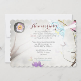 Blumen-Einladung Einladung