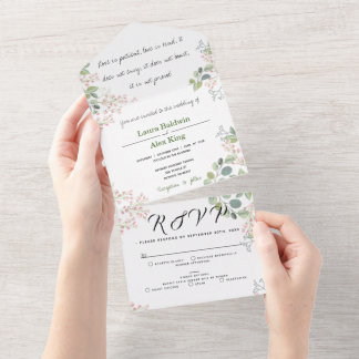 Blumen • Einladung zur Hochzeit in einem