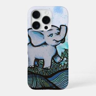 Blumen Elefant Kunst iPhone 16 Pro Hülle