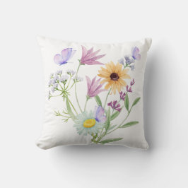 Blumen-Eleganz-T-Shirt – Sanfte Pastellblüten  Kissen