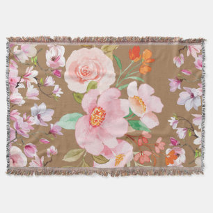 Blumen-Eleganz-Wurfdecke Decke