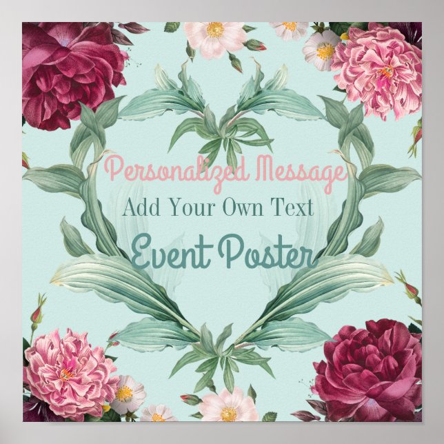 Blumen-Event Poster (Vorne)