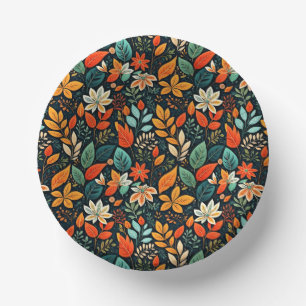 Blumen Exotische Blumen Muster-24193 Pappteller
