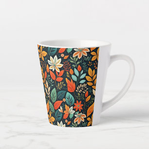 Blumen Exotische Blumen Muster Milchtasse