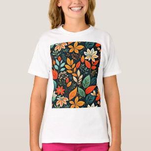 Blumen Exotische Blumen Muster T-Shirt