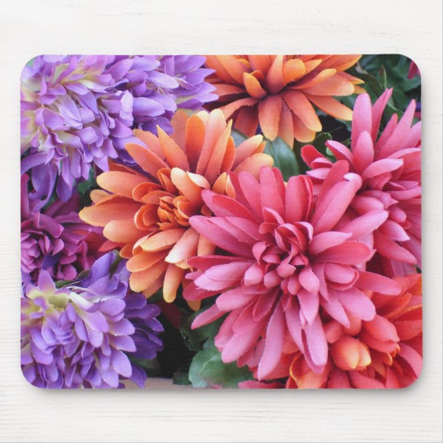 Blumen-Explosionen Mousepad (Vorne)