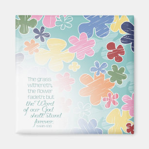 Blumen Fadeth quadratischer Magnet