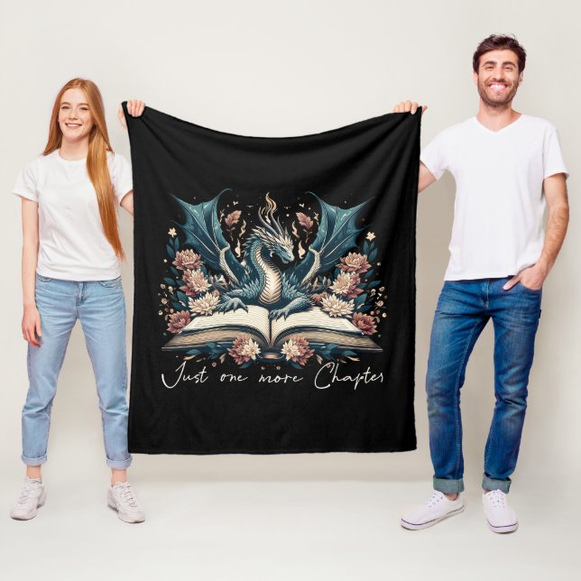 Blumen-Fantasie-Buch-Drache-Fleece-Decke Fleecedecke (Beispiel)