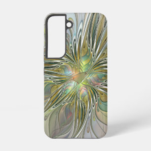 Blumen-Fantasie Moderne fraktale Kunst Blume mit G Samsung Galaxy Hülle