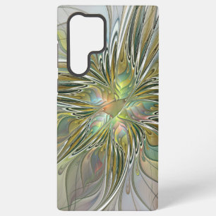 Blumen-Fantasie Moderne fraktale Kunst Blume mit G Samsung Galaxy Hülle