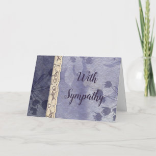 Blumen-Faux-Spitze-Grußkarte mit großer Schrift fü Karte