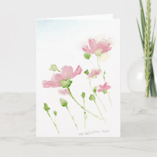 Blumen Feiertagskarte